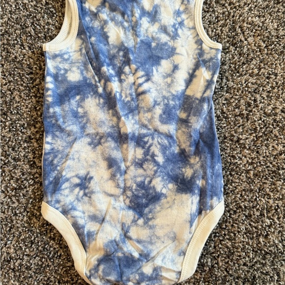 Cat & Jack Baby Boy Blue and White Tie-Dye Bodysuit Size 6-9 Months NWT - Picture 3 of 3